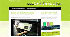 Desktop Screenshot of beklebung.at